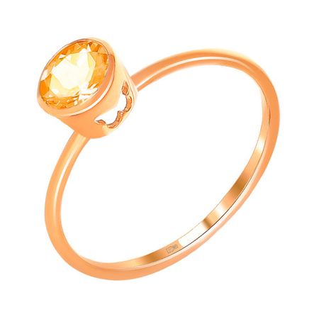 Кольцо детское TALANT из золота с цитрином 12990₽