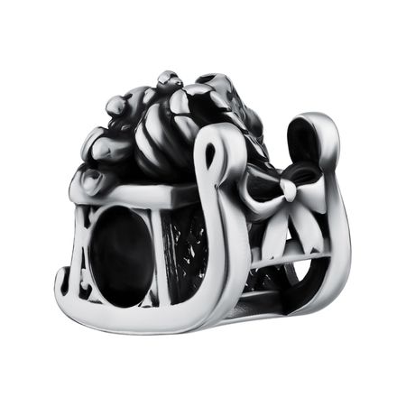 Серебряный шарм Сани с чернением 990₽