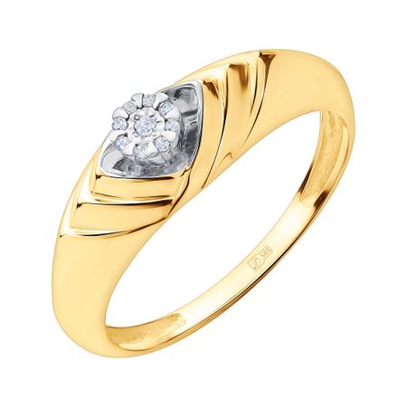 Золотое кольцо с бриллиантами 26990₽