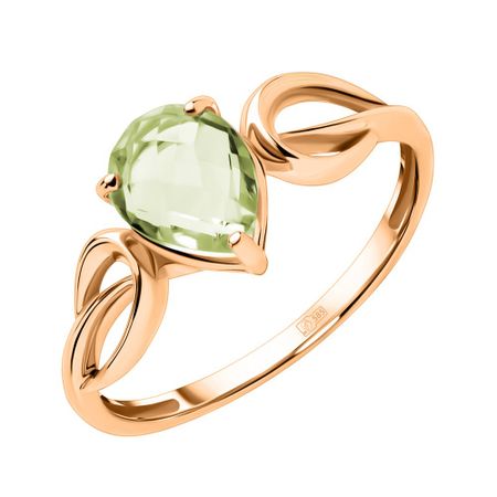 Золотое кольцо с хризолитом 23990₽