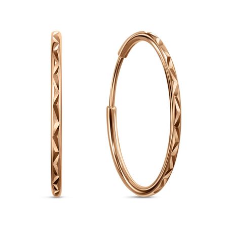 Золотые серьги с алмазной гранью 17490₽