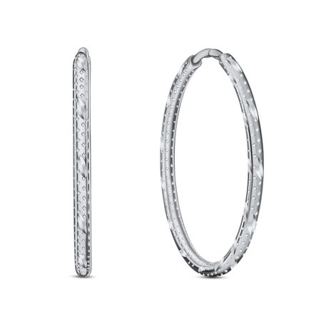 Серебряные серьги с алмазной гранью и родированием 990₽