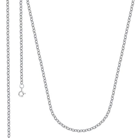 Серебряная цепочка Якорь с родированием 1380₽