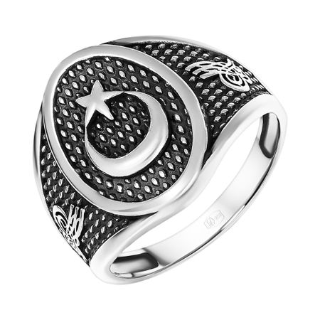 Серебряная печатка Полумесяц 4990₽