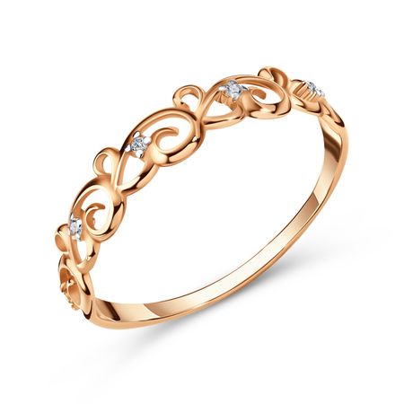 Золотое кольцо с фианитами 11200₽