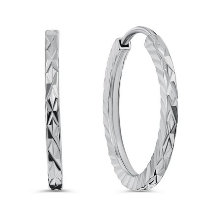 Серьги-конго из серебра 790₽