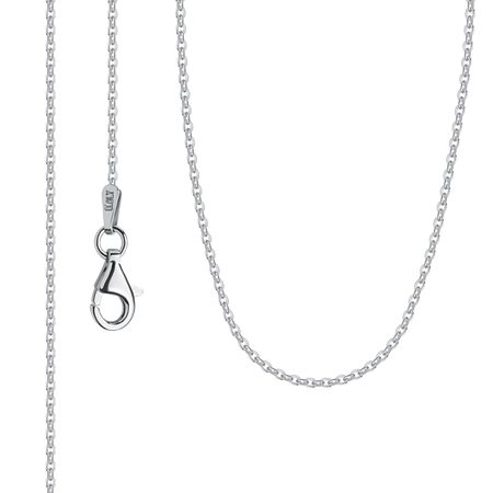 Серебряная цепочка Якорь с родированием 5090₽