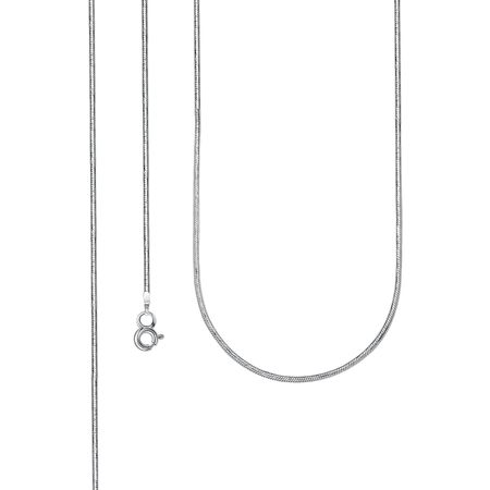 Серебряная цепочка Снейк с родированием 2390₽