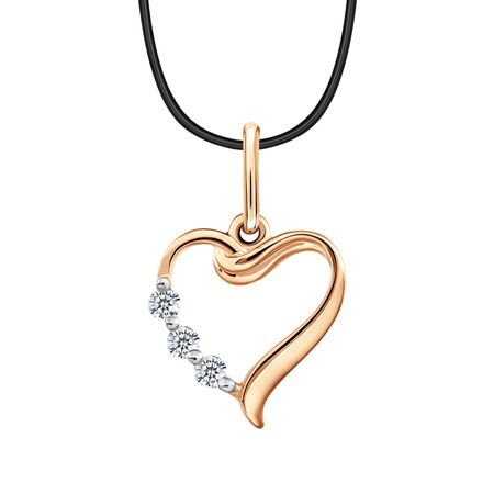 Золотая подвеска с фианитами 4290₽