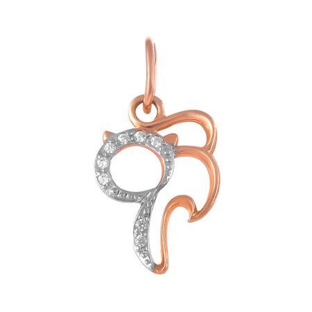 Золотая подвеска с фианитами 13490₽