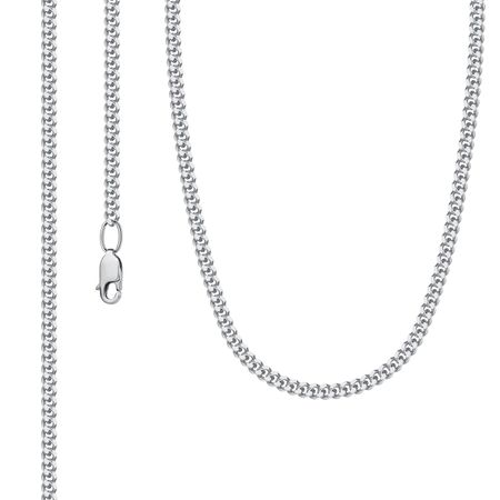 Серебряная цепочка Панцирь с родированием 3090₽