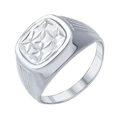 Серебряная печатка с родированием 3500₽