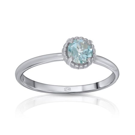 Кольцо из серебра с топазом 1190₽