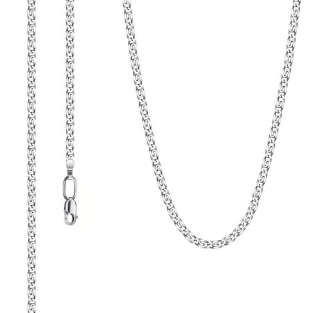 Серебряная цепочка Улитка с родированием 1390₽