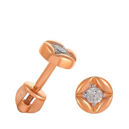 Серьги-пусеты TALANT из золота с фианитами 17690₽