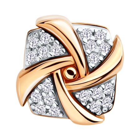 Золотая подвеска с фианитами 16990₽