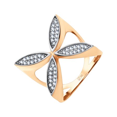 Золотое кольцо с фианитами 53390₽