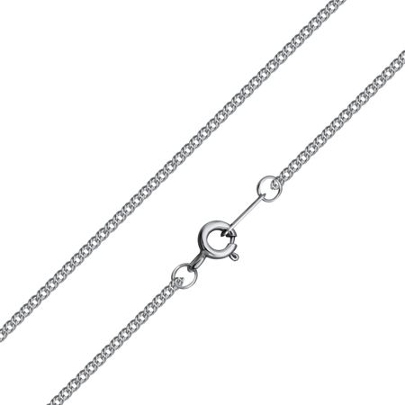 Серебряный цепочка Двойной ромб с алмазной гранью и родированием 1390₽