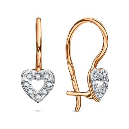 Золотые детские серьги с фианитами 12990₽