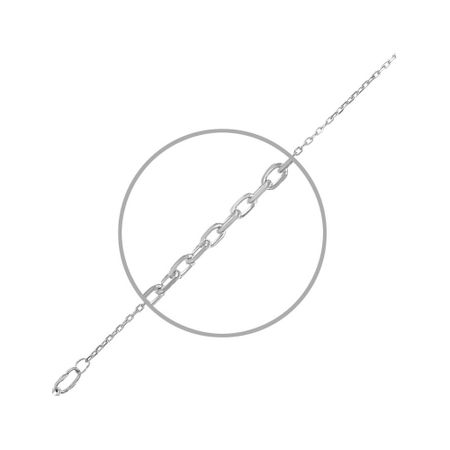 Серебряная цепочка Якорное ролло с алмазной гранью 4190₽