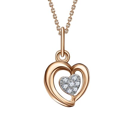 Золотая подвеска с фианитами 4300₽