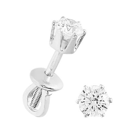 Серьги-пусеты из серебра с фианитами 1190₽