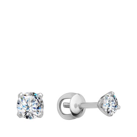 Серьги-пусеты из золота с фианитами 22990₽