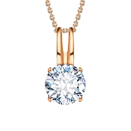 Золотая подвеска с фианитом 1800₽