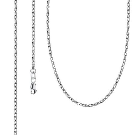 Серебряная цепочка Якорь с алмазной гранью и родированием 4290₽