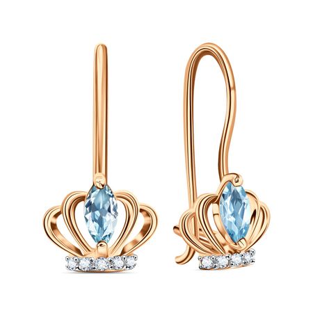 Золотые серьги с фианитами 17540₽