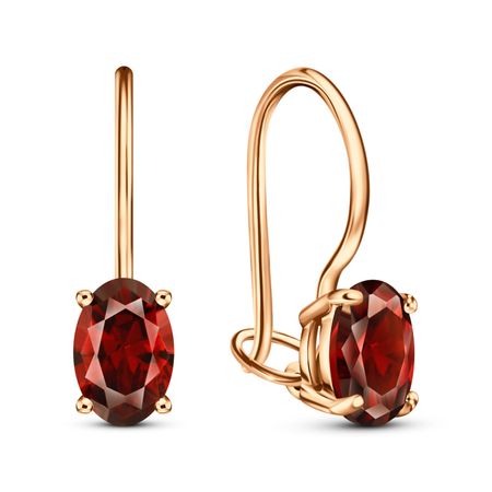 Золотые серьги со шпинелью 13190₽