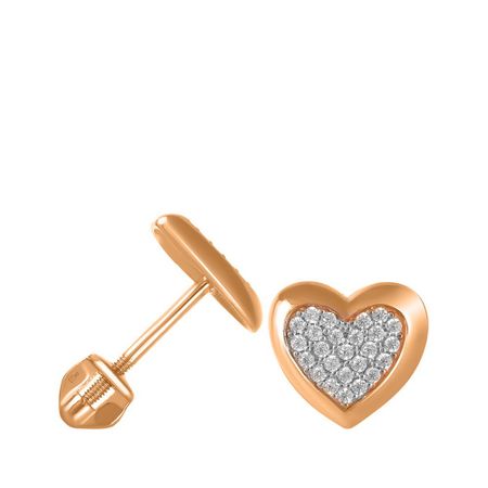 Золотые серьги с фианитами 27990₽