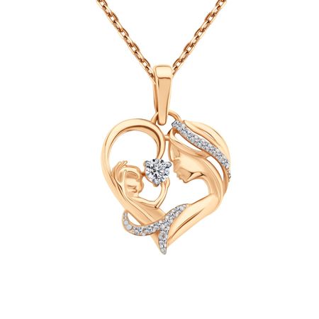 Золотая подвеска с фианитами 9490₽