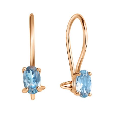 Золотые детские серьги со шпинелью нано 12350₽