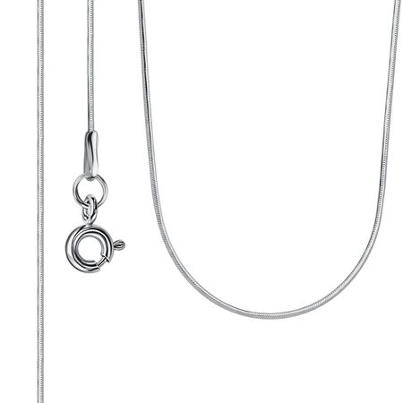 Серебряная цепочка Снейк с родированием 2490₽