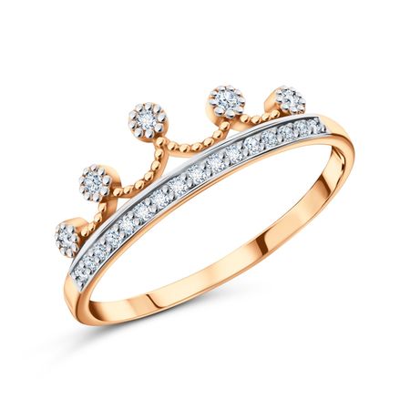 Золотое кольцо с фианитами 19080₽