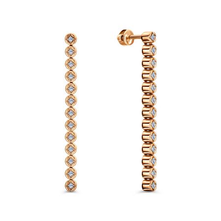 Золотые серьги с фианитами 57990₽