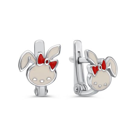 Серебряные серьги с эмалью 1190₽