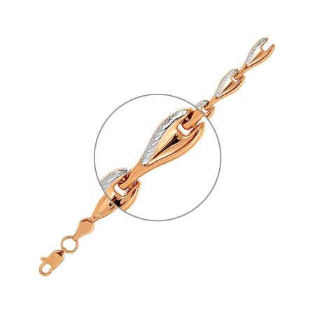 Золотой браслет Ролекс с родированием 68780₽