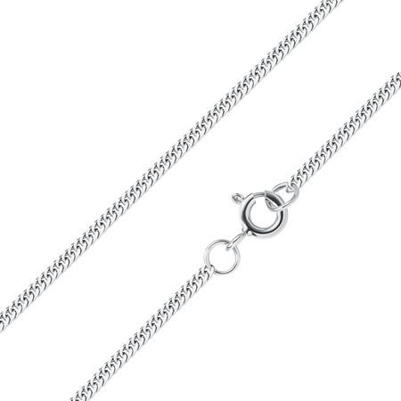 Серебряная цепочка Двойной панцирь с алмазной гранью и родированием 1090₽