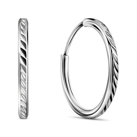 Серьги-конго из серебра 790₽