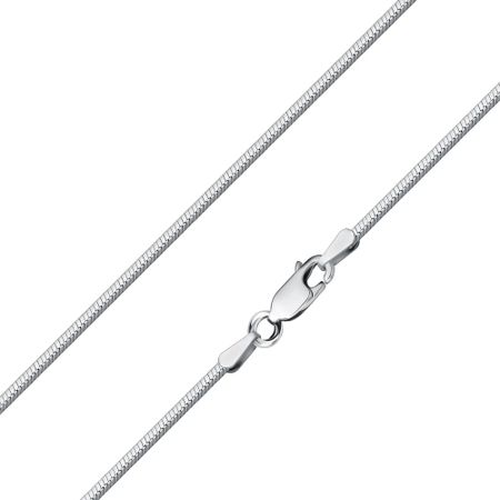 Серебряная цепочка Снейк с родированием 3090₽