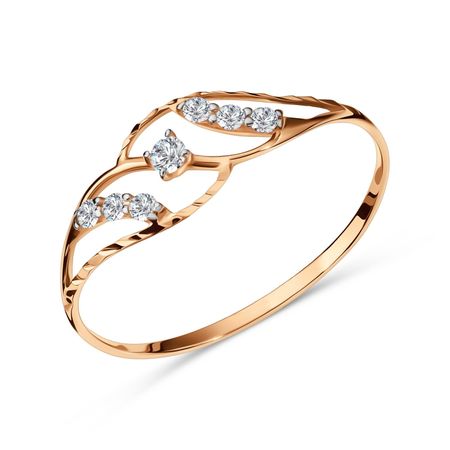 Золотое кольцо с фианитами 9120₽