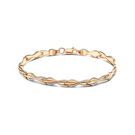 Золотой браслет Ролекс с родированием 59670₽