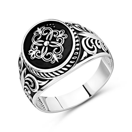 Серебряная печатка с чернением 5990₽