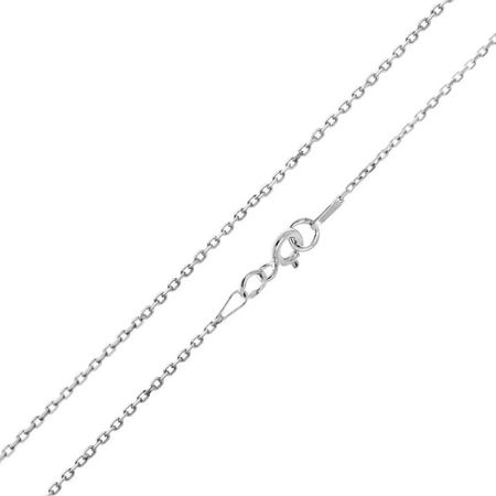 Серебряная цепочка Круглый якорь с родированием 990₽