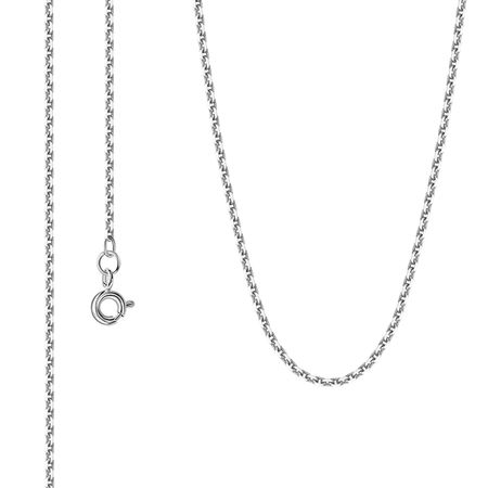 Серебряная цепочка Якорное ролло с родированием 790₽