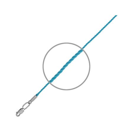 Шнурок с серебряным замком с родированием 780₽