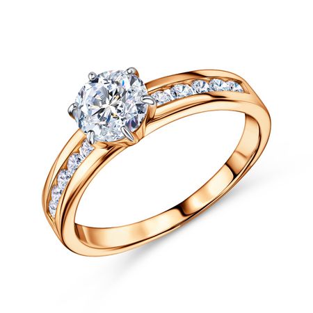 Золотое кольцо с фианитами 31340₽