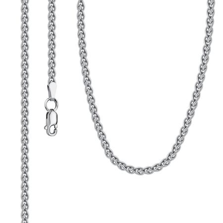 Серебряная цепочка Колос с родированием 4890₽